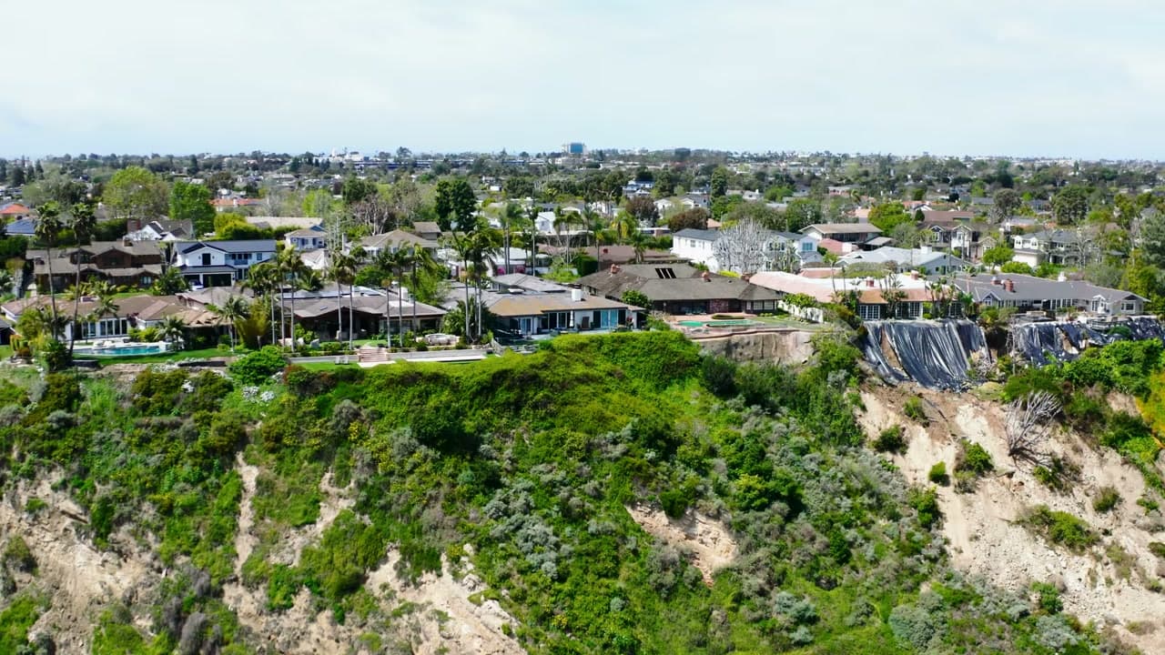 Dalinghaus Foundation Repair addressing severe hillside erosion threatening residential properties in Why.