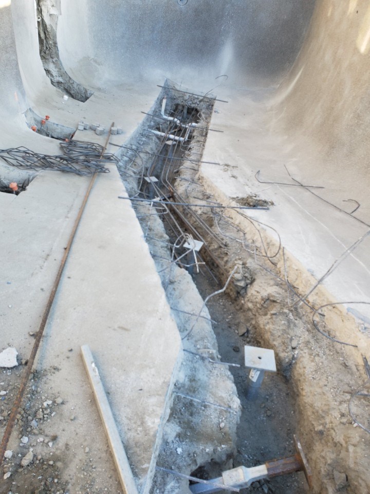 how to fix an unlevel inground pool
