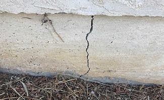 crack in foundation 