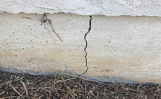 crack in foundation