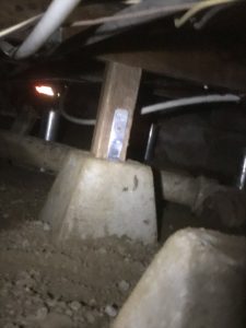 raised foundation repair crawlspace jacks