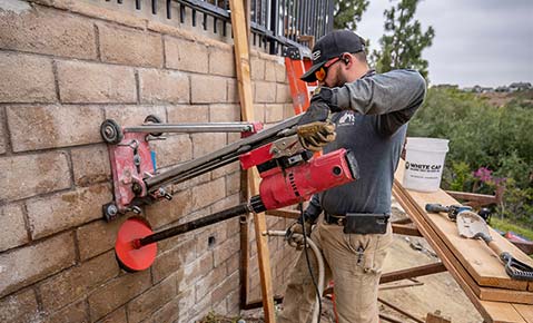 Residential slope stabilization