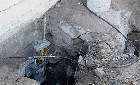 Foundation repair before and after