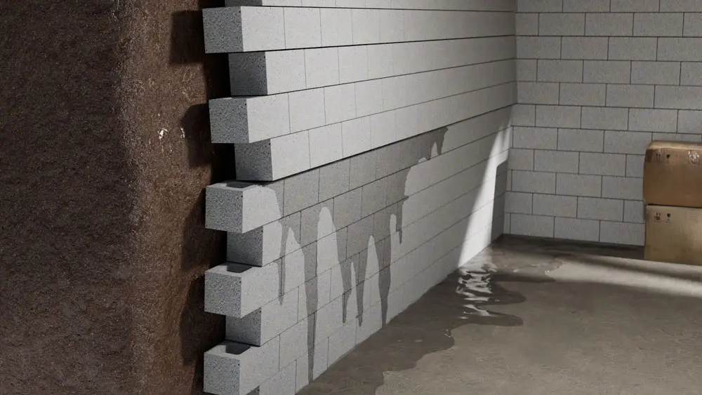 Concrete is naturally porous, which means that water can penetrate it on its own. When water accumulates in the ground around your foundation, it can cause hydrostatic pressure to build up and push against the foundation walls.