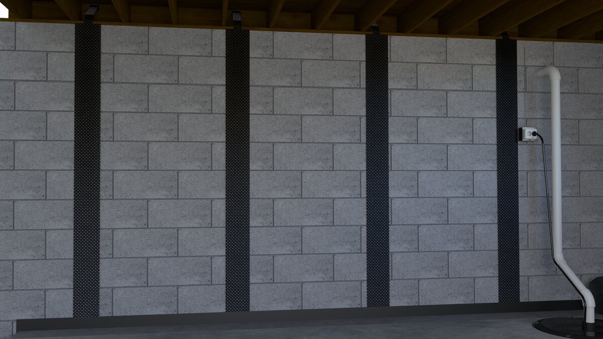 Carbon Fiber Reinforcement For Bowed Walls