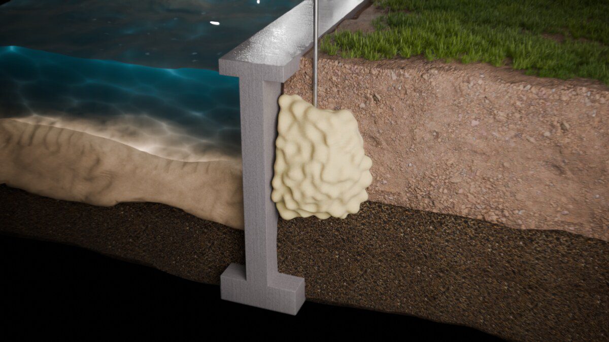 Hydrophobic Polyurethane Injection on seawalls
